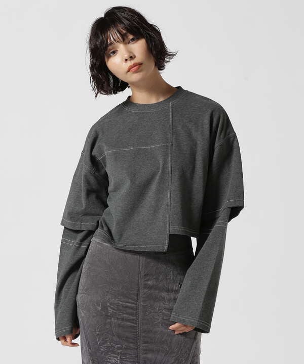 MAISON SPECIAL/メゾンスペシャル/Block Stitch Tops