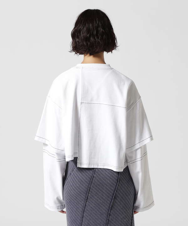 MAISON SPECIAL/メゾンスペシャル/Block Stitch Tops