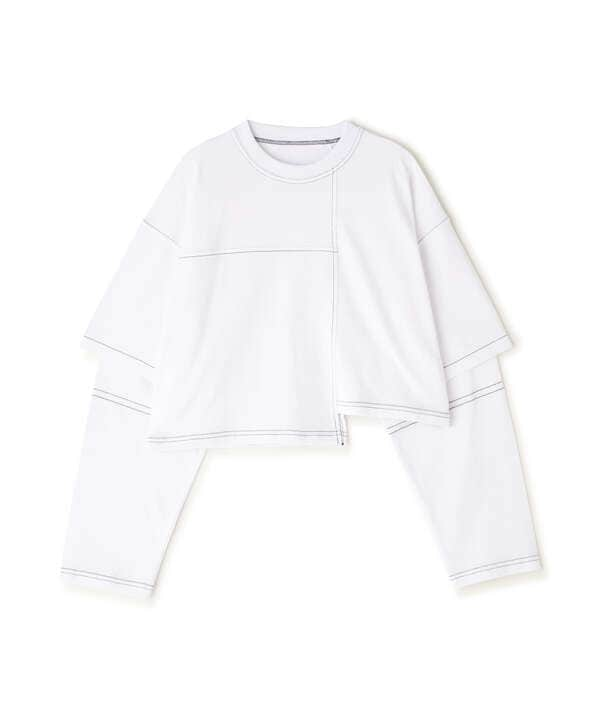 MAISON SPECIAL/メゾンスペシャル/Block Stitch Tops