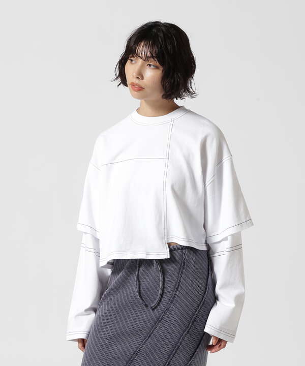 MAISON SPECIAL/メゾンスペシャル/Block Stitch Tops