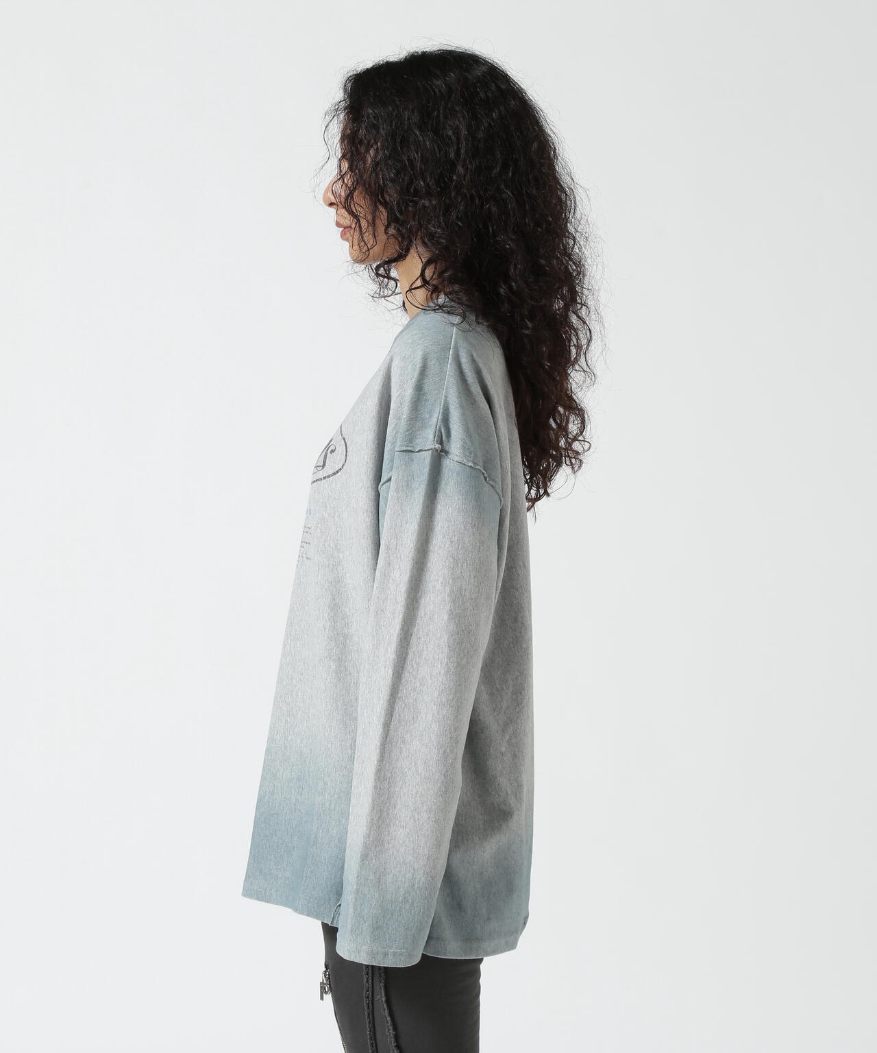 MAISON SPECIAL/Edge Gradient Long Sleeve T-shirt