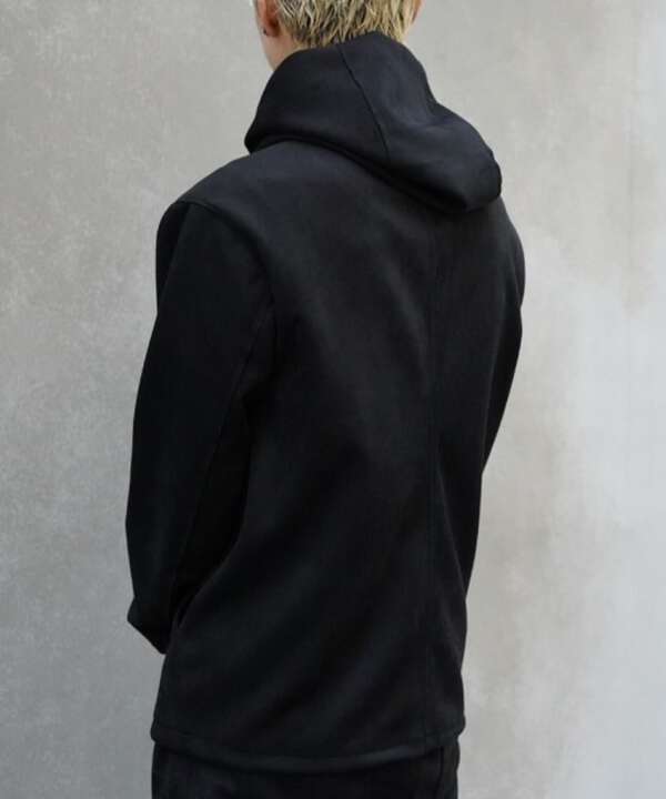 FranCisT_MOR.K.S./FAKE SUEDE DEVICE HOODIE JACK