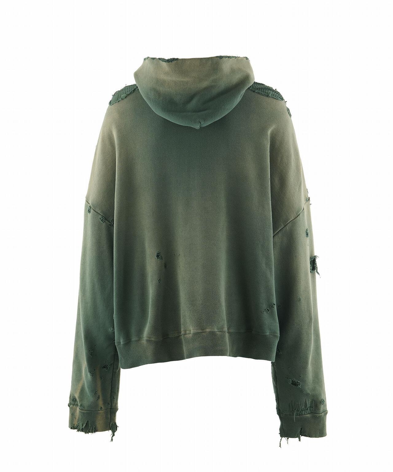 SAINT MICHAEL/セントマイケル/HOODIE/DBL-FC ZIP/GREEN