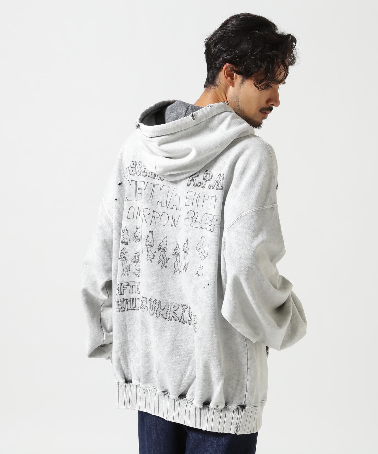 Maison MIHARAYASUHIRO/メゾンミハラヤスヒロ/Distressed Hoodie