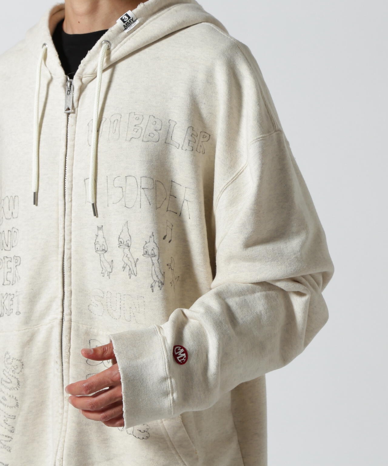 Maison MIHARAYASUHIRO/メゾン ミハラヤスヒロ/Distressed Zip-up Hoodie