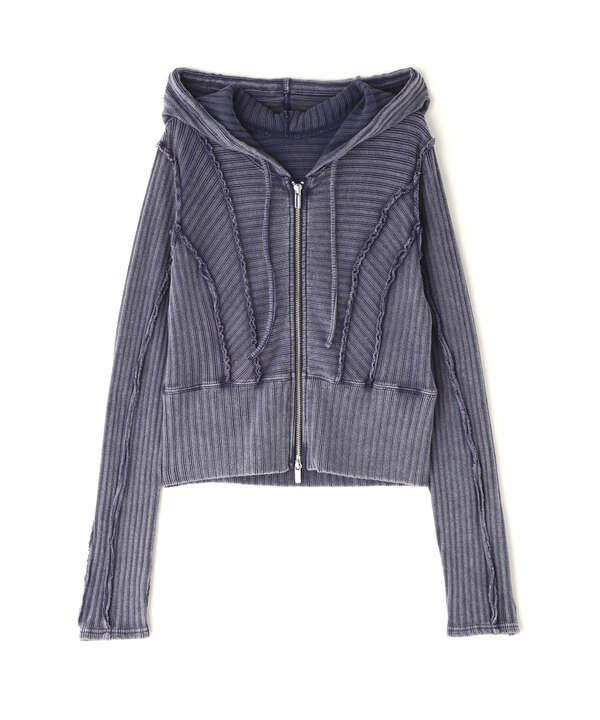 MAISON SPECIAL/メゾンスペシャル/Ribbed Short Hoodie