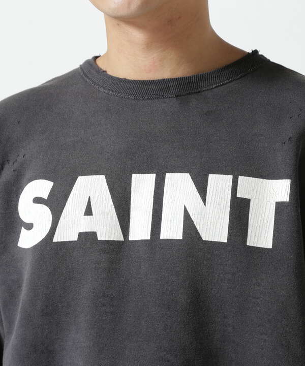 SAINT MICHAEL/セントマイケル/CREW SWEAT/SAINT/BLACK