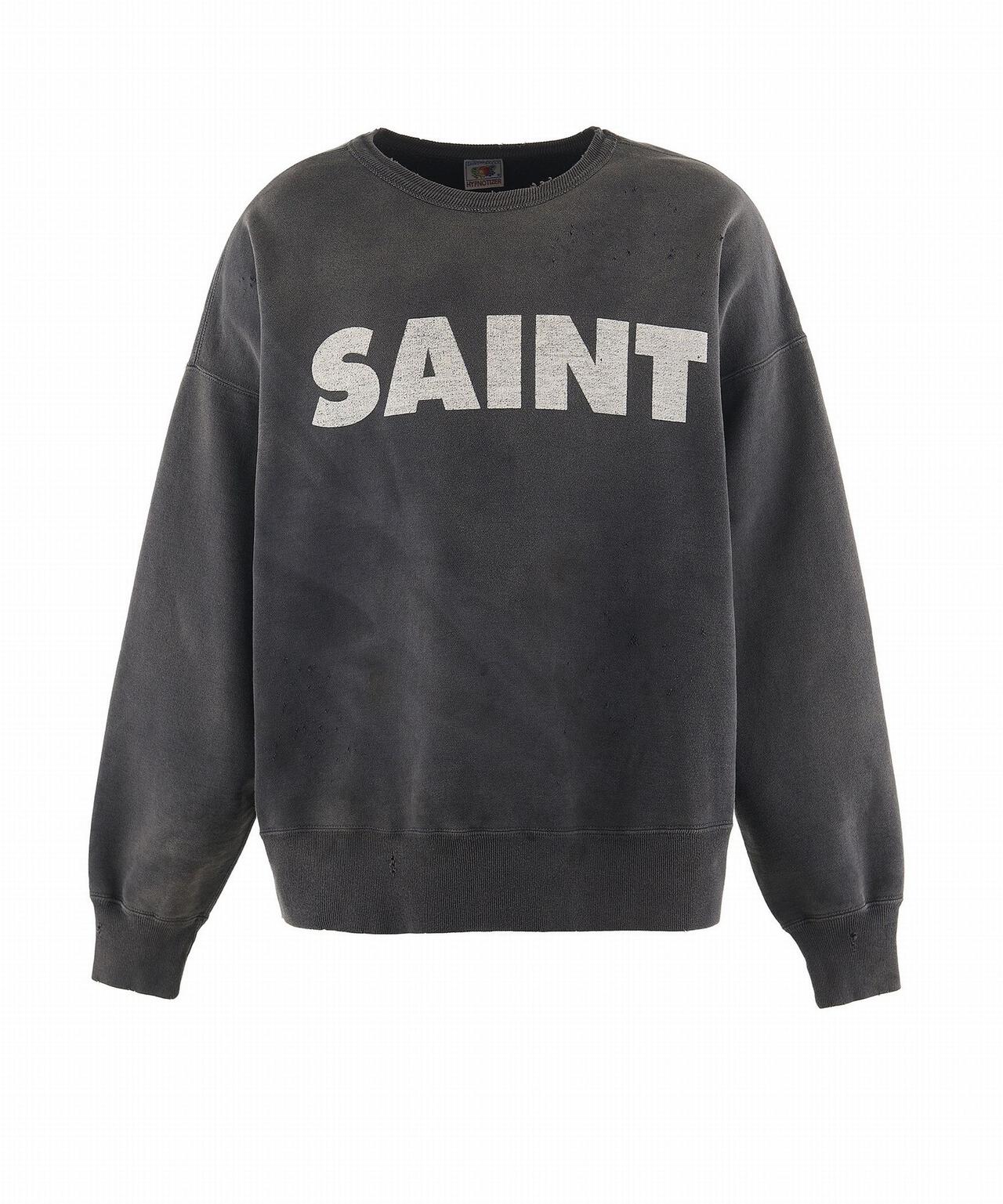 SAINT MICHAEL/セントマイケル/CREW SWEAT/SAINT/BLACK