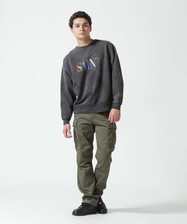 SAINT MICHAEL/セントマイケル/CREW SWEAT/RAINBOW SNT/BLACK