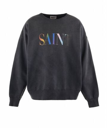 SAINT MICHAEL/セントマイケル/CREW SWEAT/RAINBOW SNT/BLACK