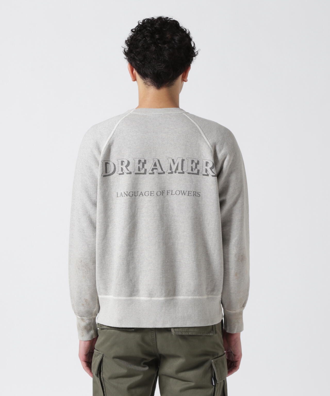 SAINT MICHAEL/セントマイケル/CREW SWEAT/FLOWER/GRAY