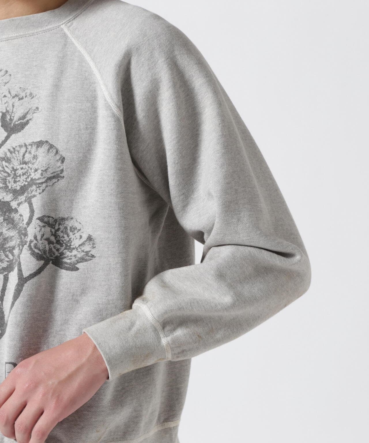 SAINT MICHAEL/セントマイケル/CREW SWEAT/FLOWER/GRAY