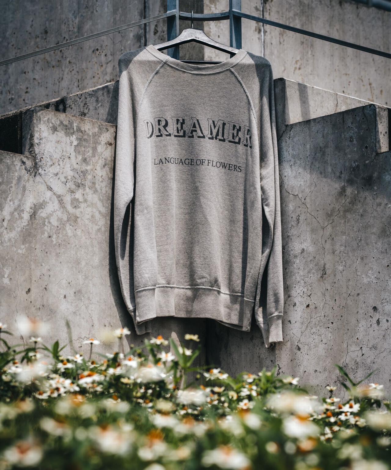 SAINT MICHAEL/セントマイケル/CREW SWEAT/FLOWER/GRAY