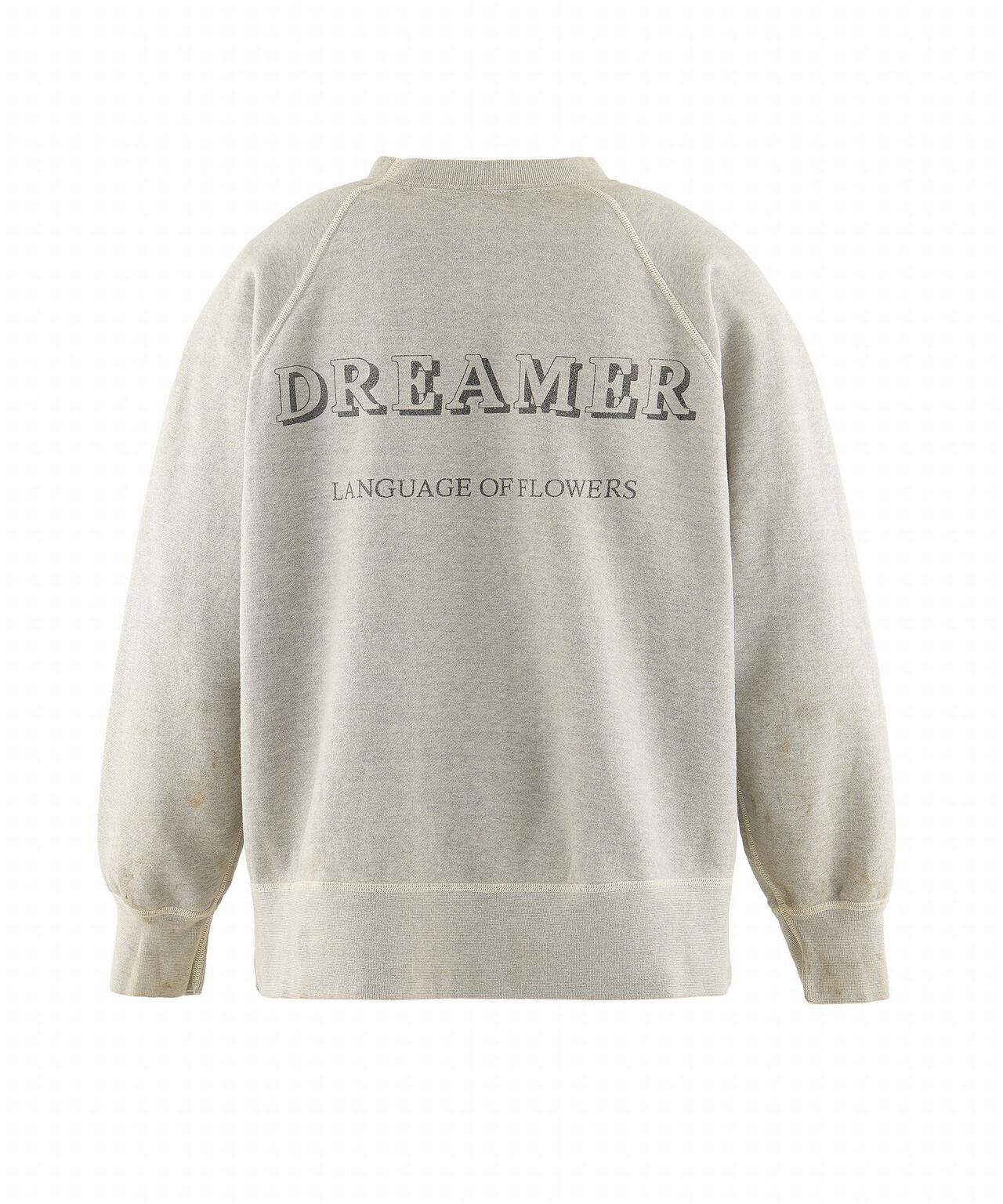 SAINT MICHAEL/セントマイケル/CREW SWEAT/FLOWER/GRAY