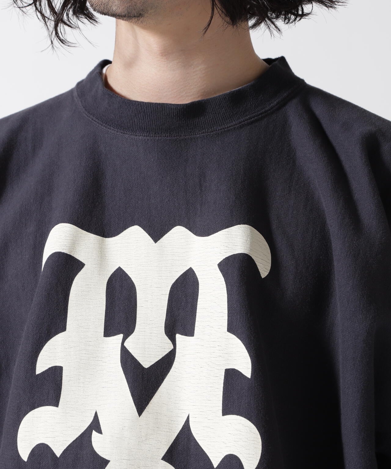 SAINT MICHAEL/セントマイケル/CREW SWEAT/MX/NAVY