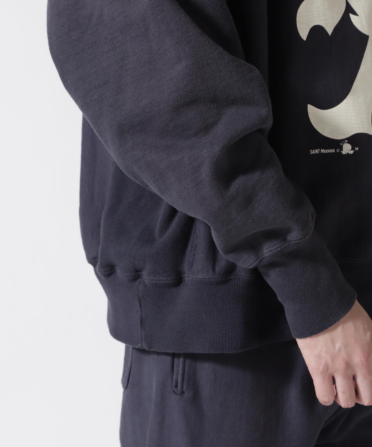 SAINT MICHAEL/セントマイケル/CREW SWEAT/MX/NAVY