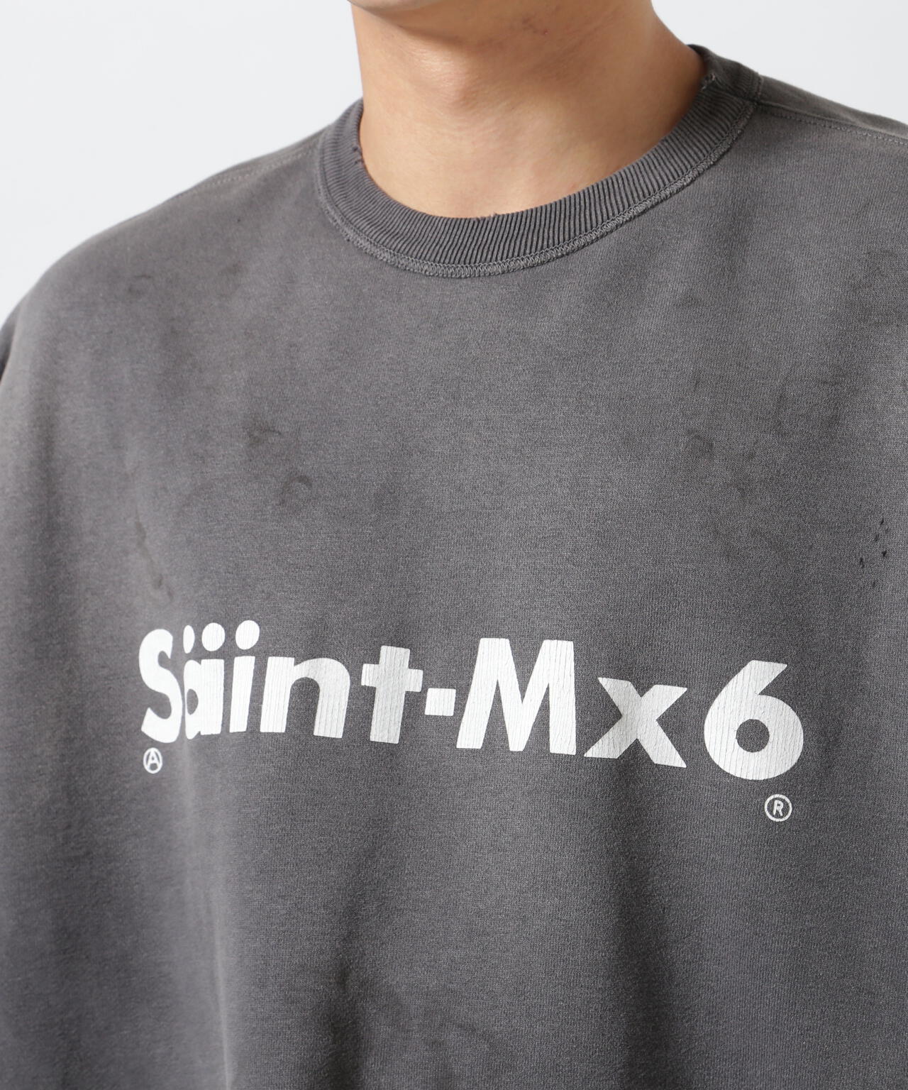 SAINT MICHAEL/セントマイケル/CREW SWEAT/CHAOS/CHARCOAL