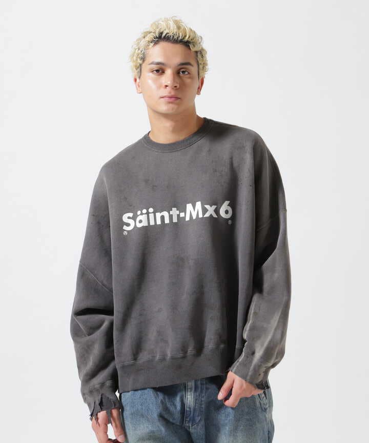 SAINT MICHAEL/セントマイケル/CREW SWEAT/CHAOS/CHARCOAL