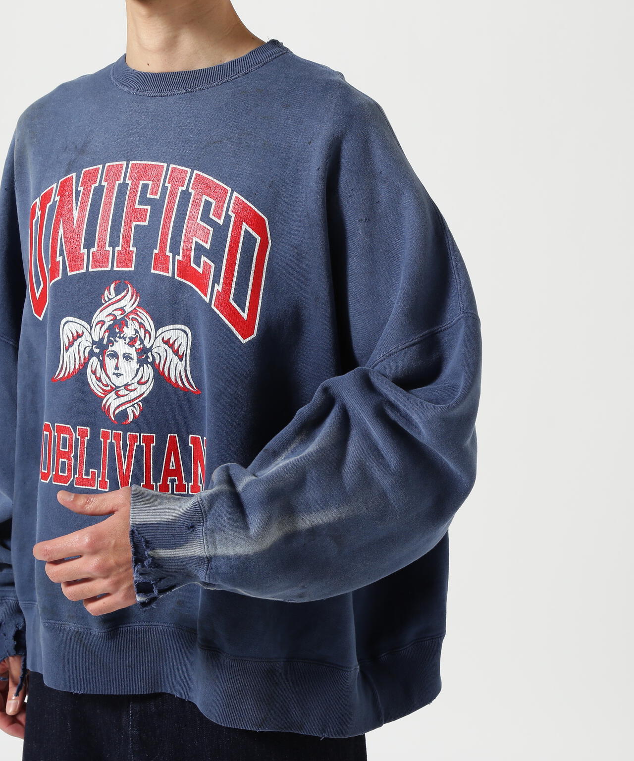 SAINT MICHAEL/セントマイケル/CREW SWEAT/UNIFIED/NAVY