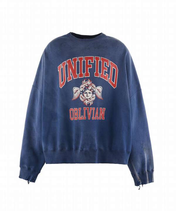 SAINT MICHAEL/セントマイケル/CREW SWEAT/UNIFIED/NAVY