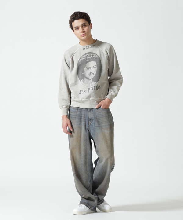 SAINT MICHAEL/セントマイケル/SP_CREW SWEAT/QUEEN/GRAY