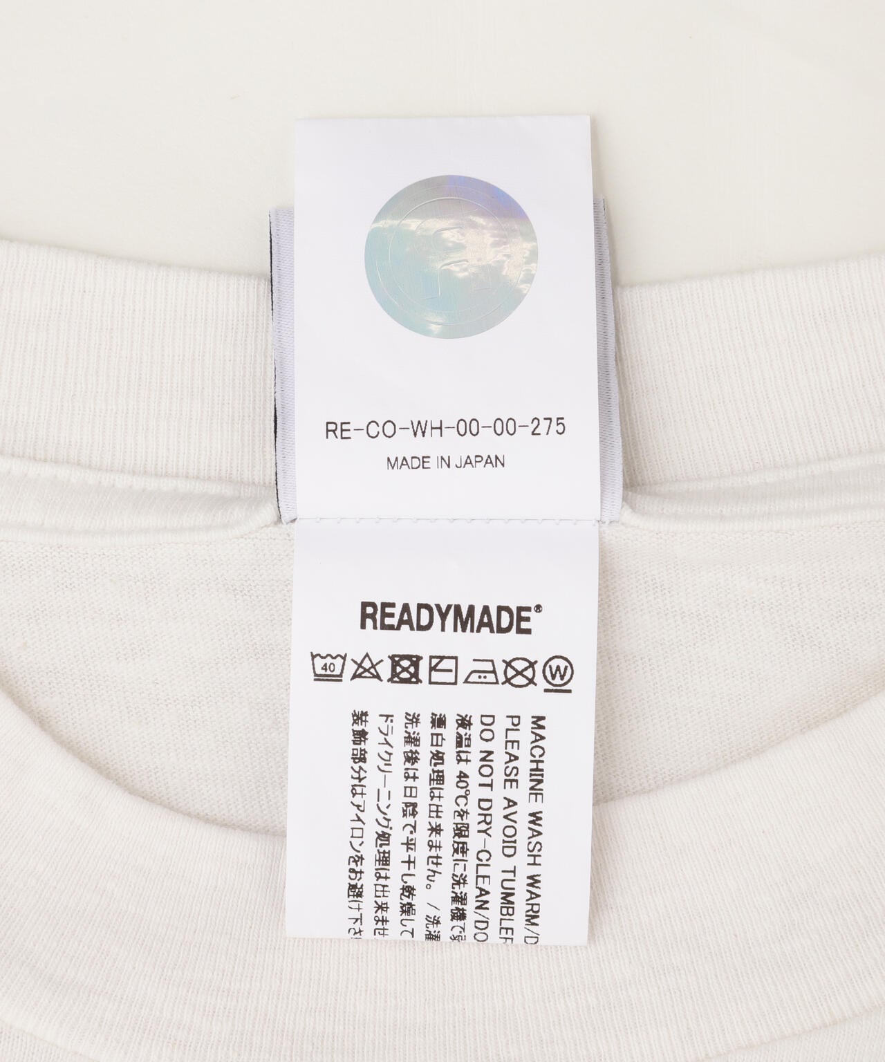 READYMADE/レディーメイド/THIS IS MY TEE/WHITE