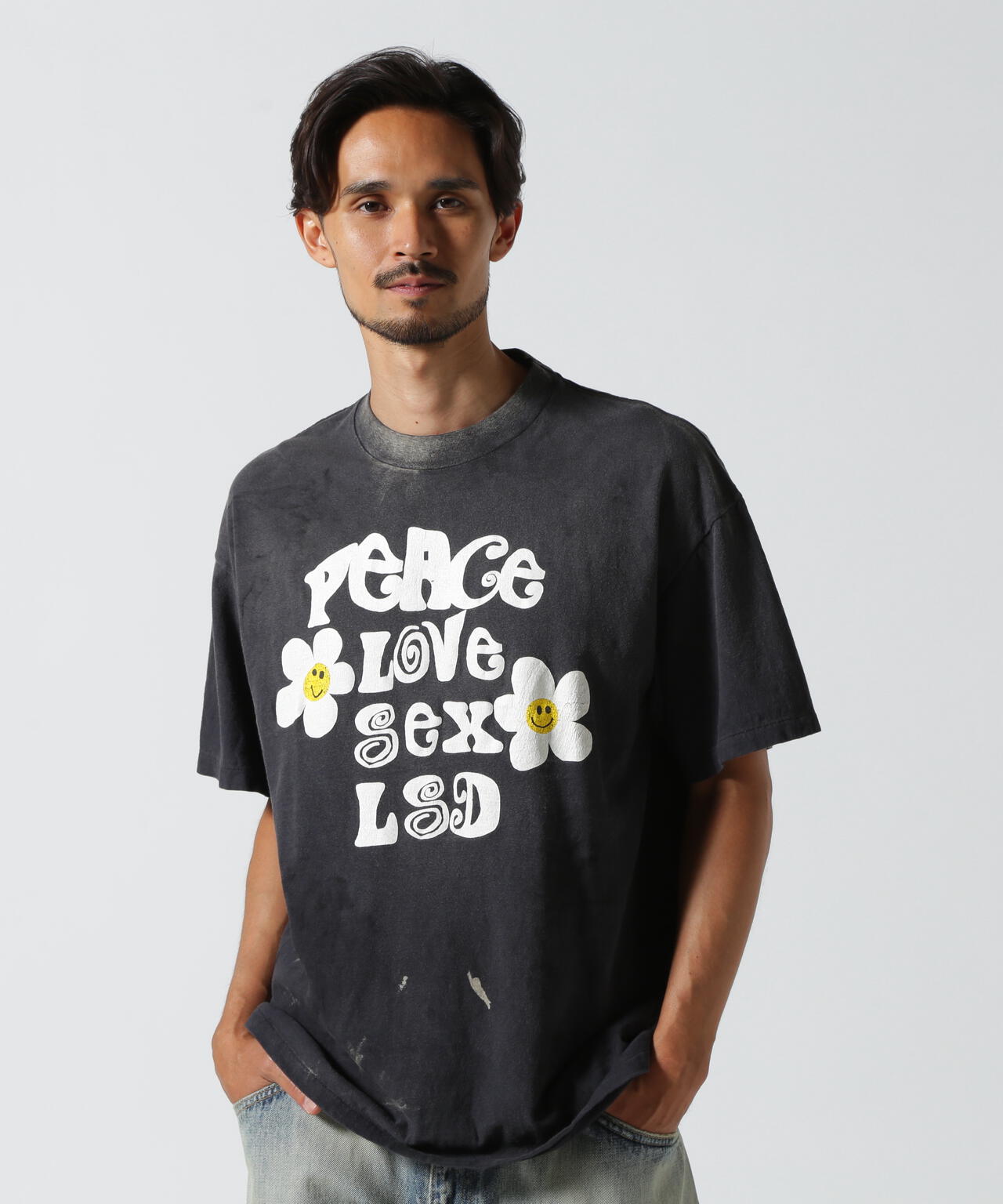 READYMADE/レディーメイド/SS T-SHIRT PEACE/BLACK