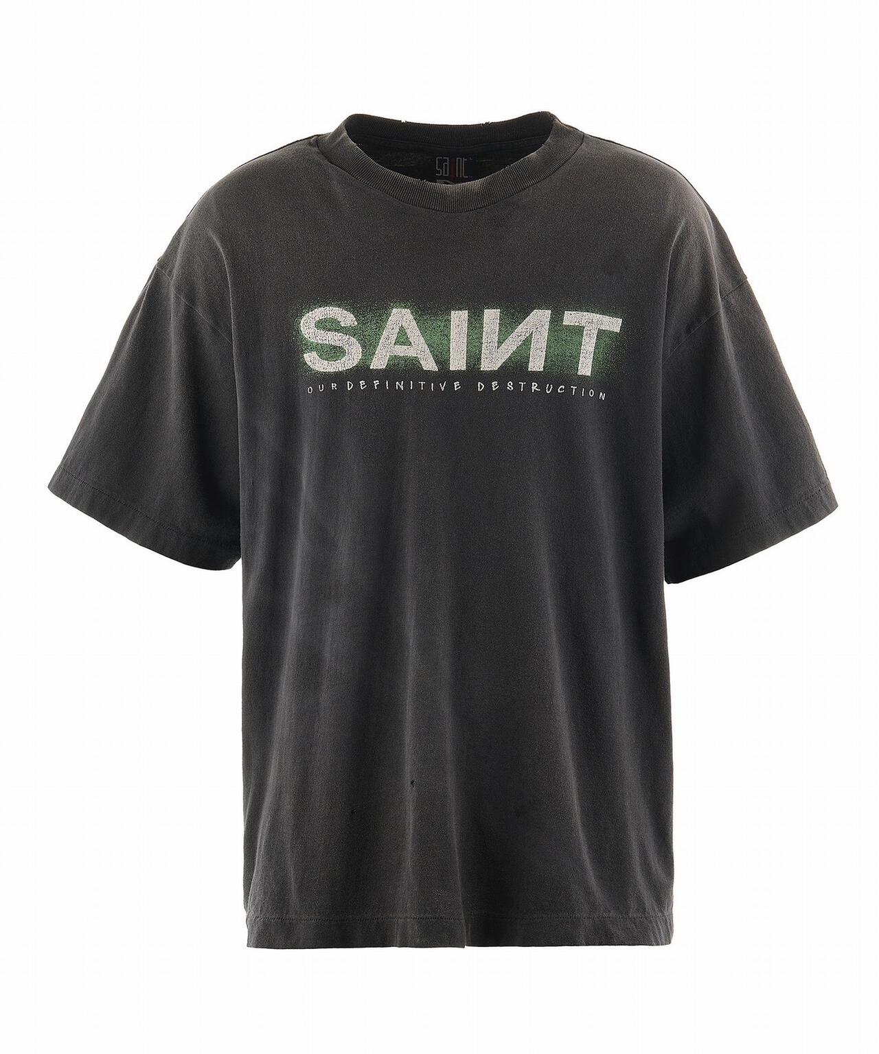 SAINT MICHAEL/セントマイケル/SS TEE/SAINT/BLACK | ROYAL FLASH ( ロイヤルフラッシュ ) | US  ONLINE STORE（US オンラインストア）