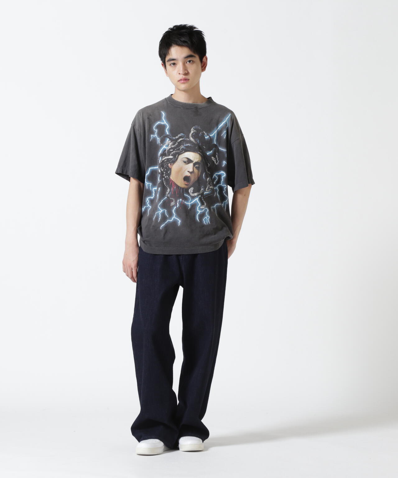 SAINT MICHAEL/セントマイケル/SS TEE/MEDUSA/BLACK | ROYAL FLASH 