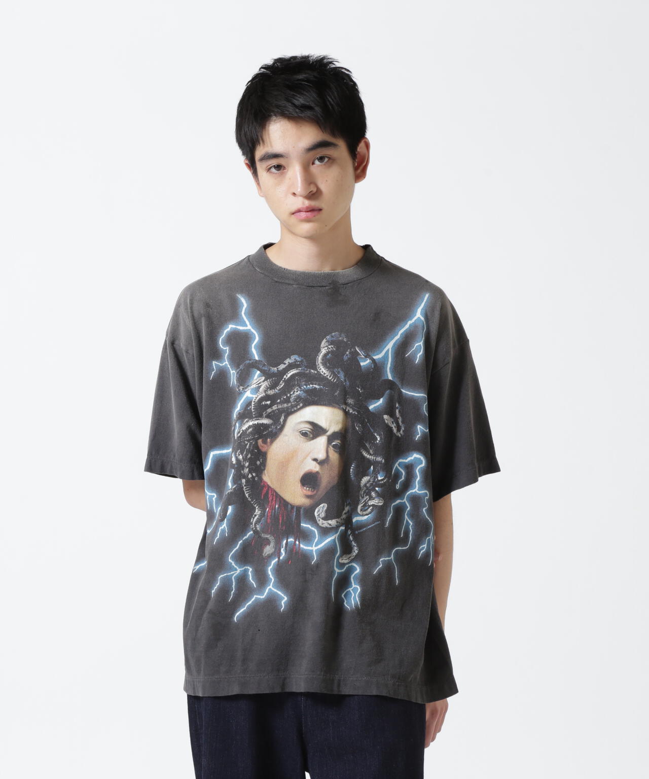 SAINT MICHAEL/セントマイケル/SS TEE/MEDUSA/BLACK | ROYAL FLASH ( ロイヤルフラッシュ ) | US  ONLINE STORE（US オンラインストア）