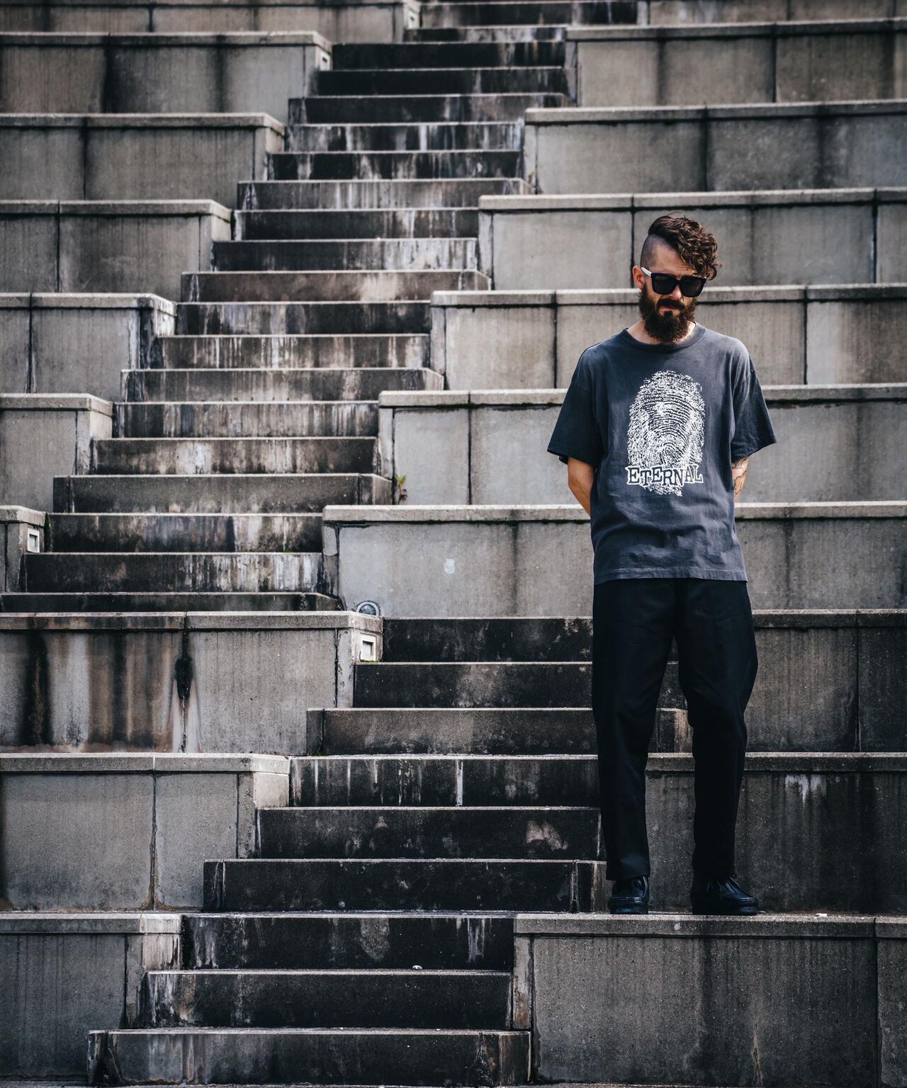 SAINT MICHAEL/セント マイケル/SS TEE/CHOSEN/BLACK