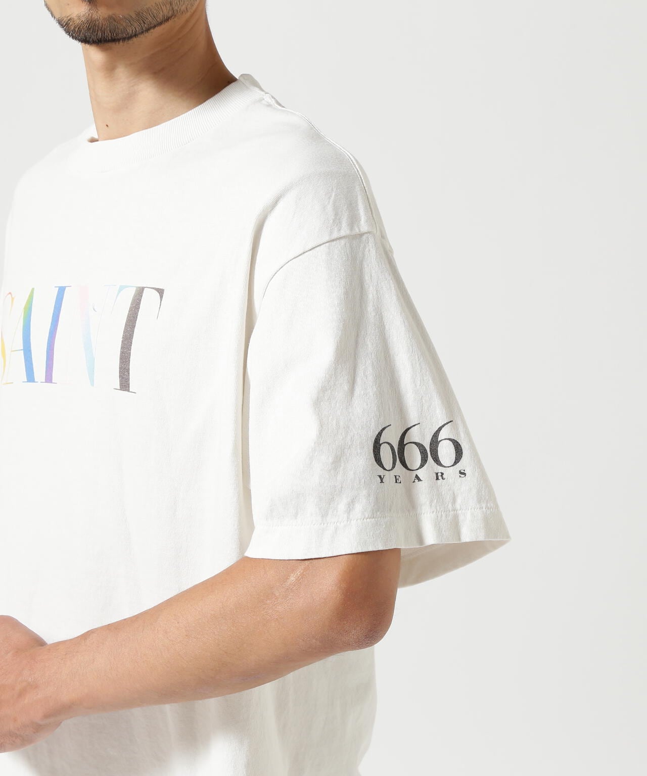 SAINT MICHAEL/セントマイケル/SS TEE/RAINBOW SAINT/WHITE