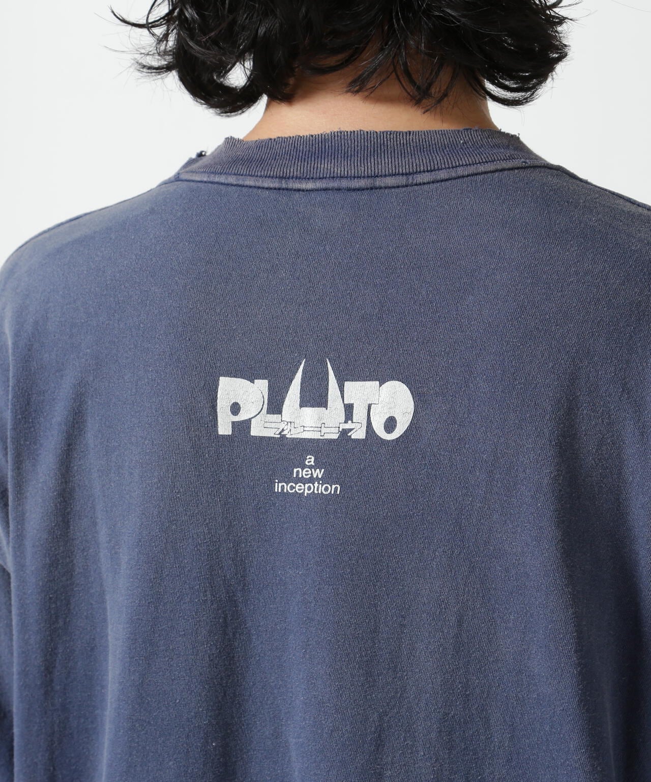 SAINT MICHAEL/セント マイケル/PT_SS TEE/PLUTO/NAVY