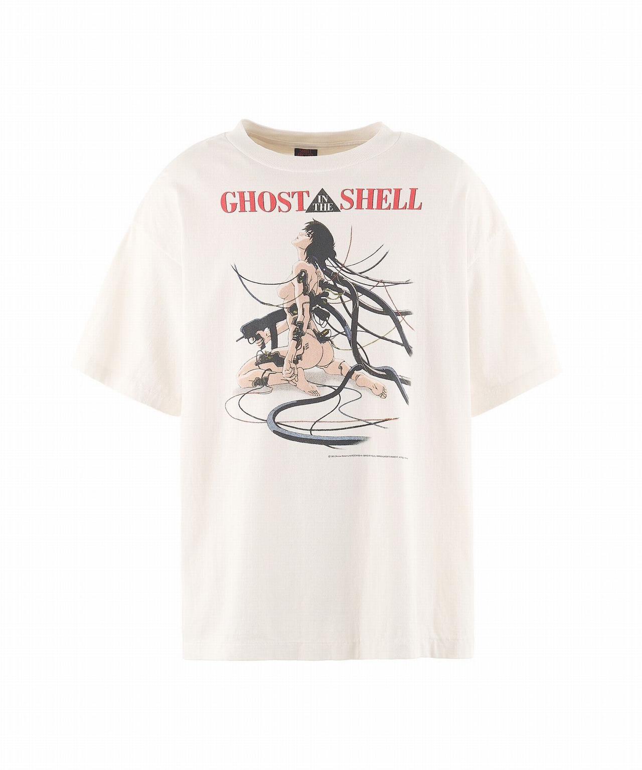 SAINT MICHAEL/セントマイケル×攻殻機動隊/GS_SS TEE/GITS/WHITE