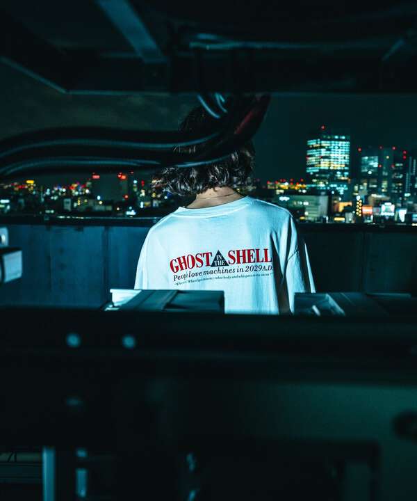 SAINT MICHAEL/セントマイケル×攻殻機動隊/GS_SS TEE/GITS/WHITE