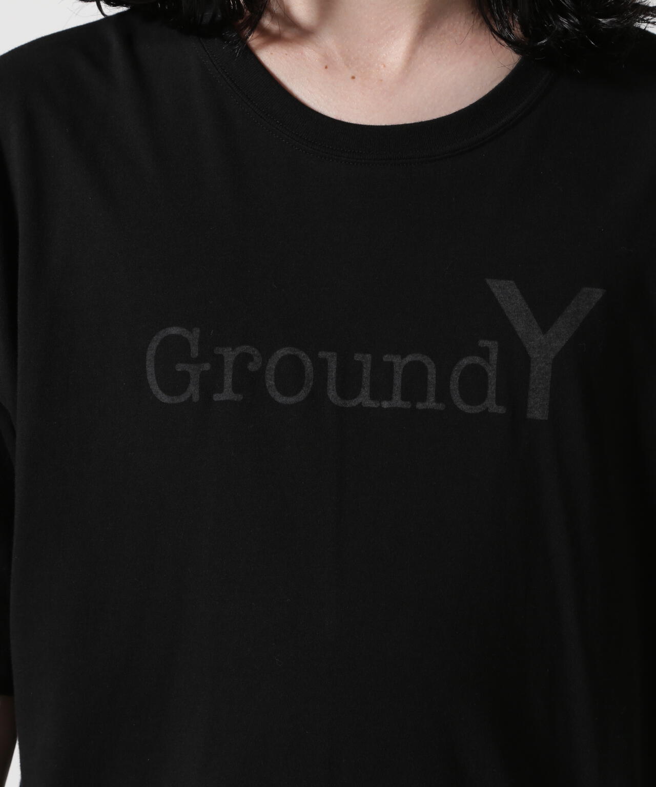 Ground Y/グラウンド ワイ/BLACK LOGO PRINT STANDARD TEE