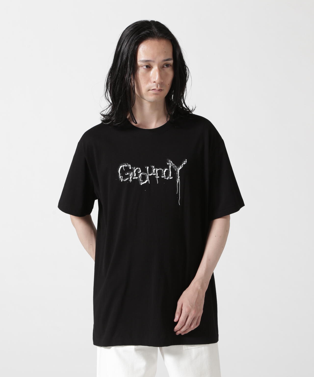 Ground Y/グラウンド ワイ/LOGO-D TEE