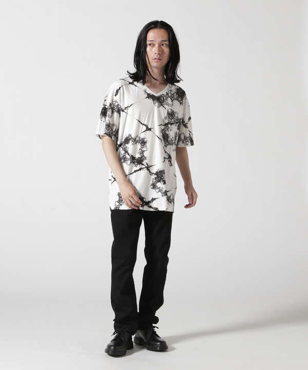 KMRii/ケムリ/Cross Magnolia Cut/SS TEE