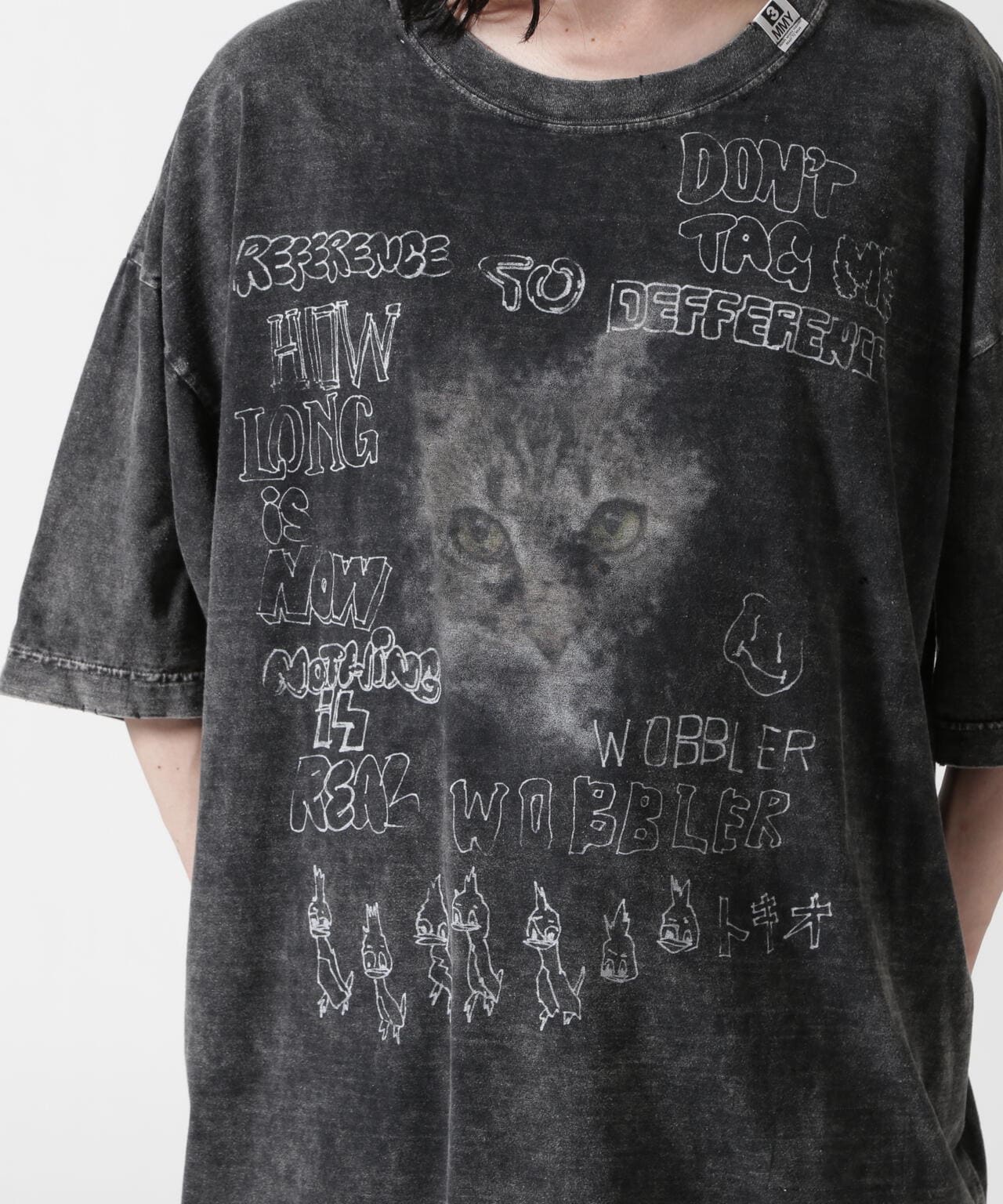 Maison MIHARAYASUHIRO/メゾン ミハラヤスヒロ/CAT BLEACHED TEE