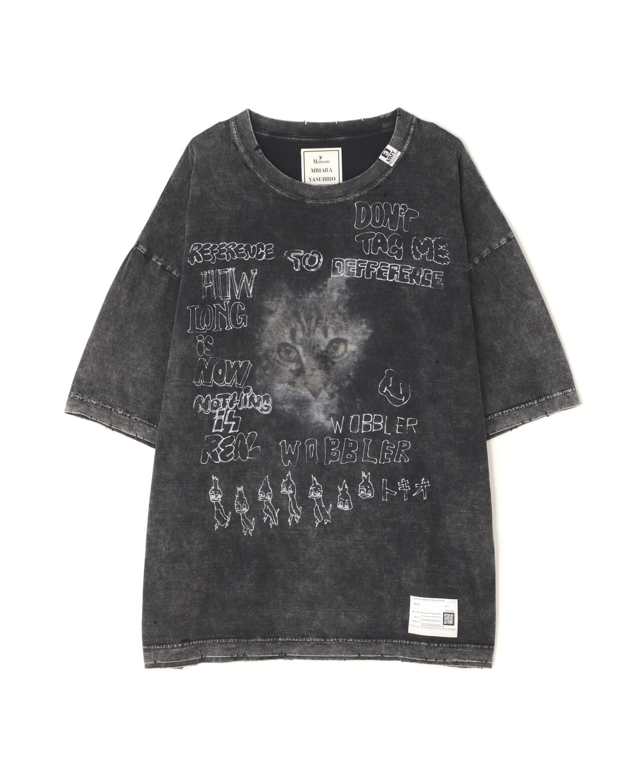 Maison MIHARAYASUHIRO/メゾン ミハラヤスヒロ/CAT BLEACHED TEE