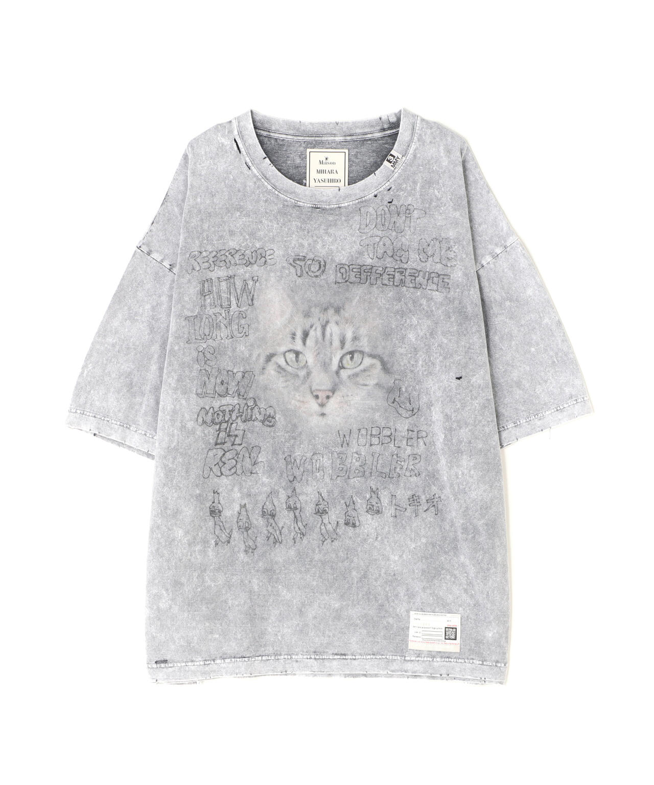 Maison MIHARAYASUHIRO/メゾン ミハラヤスヒロ/CAT BLEACHED TEE