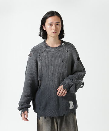 Maison MIHARAYASUHIRO/メゾンミハラヤスヒロ/SUN FADED KNIT PO