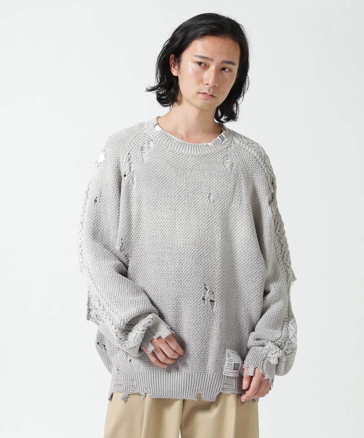 Maison MIHARAYASUHIRO/メゾンミハラヤスヒロ/SUN FADED KNIT PO