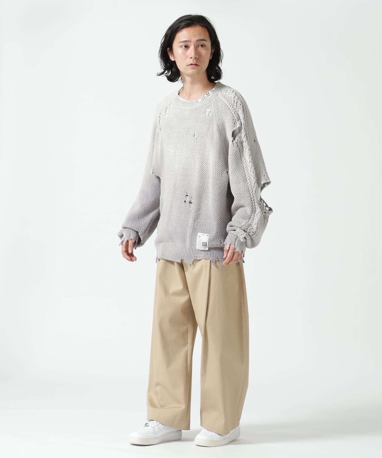 Maison MIHARAYASUHIRO/メゾンミハラヤスヒロ/SUN FADED KNIT PO