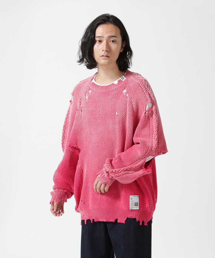 Maison MIHARAYASUHIRO/メゾンミハラヤスヒロ/SUN FADED KNIT PO