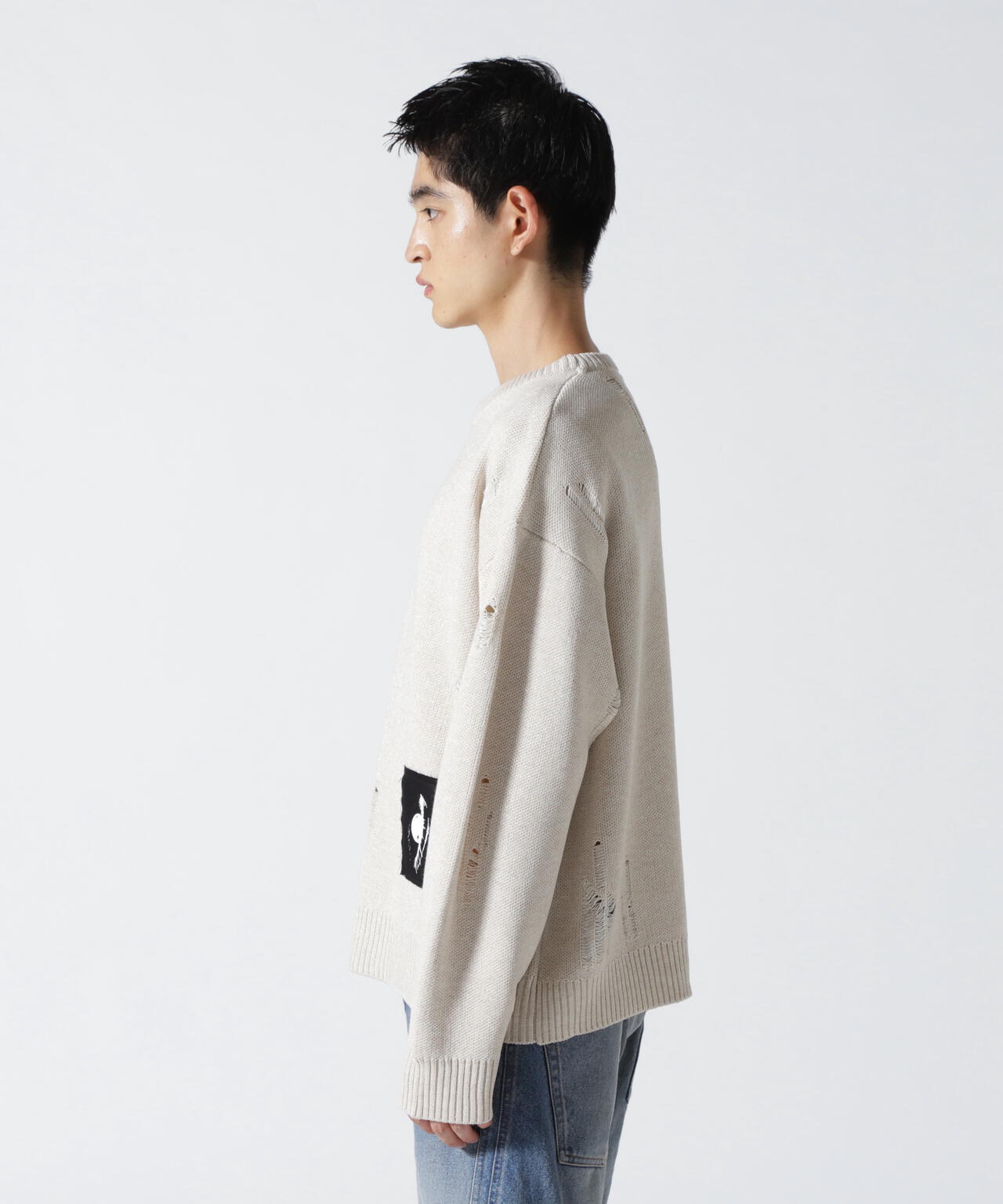 Guernika/Crash Knit sweater (Cell Division)/Beige