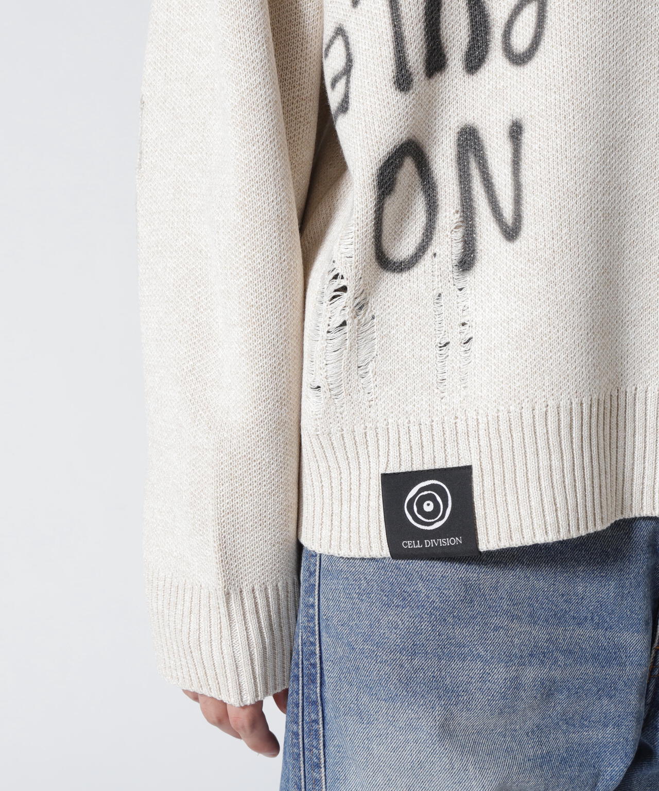 Guernika/Crash Knit sweater (Cell Division)/Beige