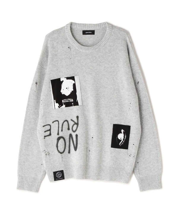 Guernika/Crash Knit sweater(Cell Division)/Gray