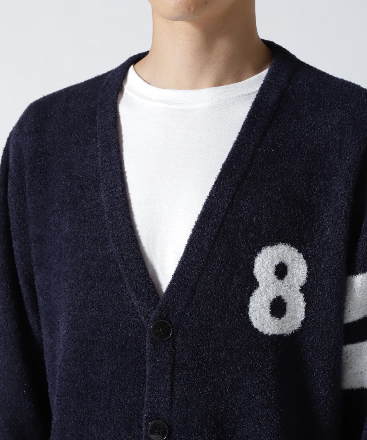 muta MARINE/ムータ マリン/別注Feather Knit Cardigan