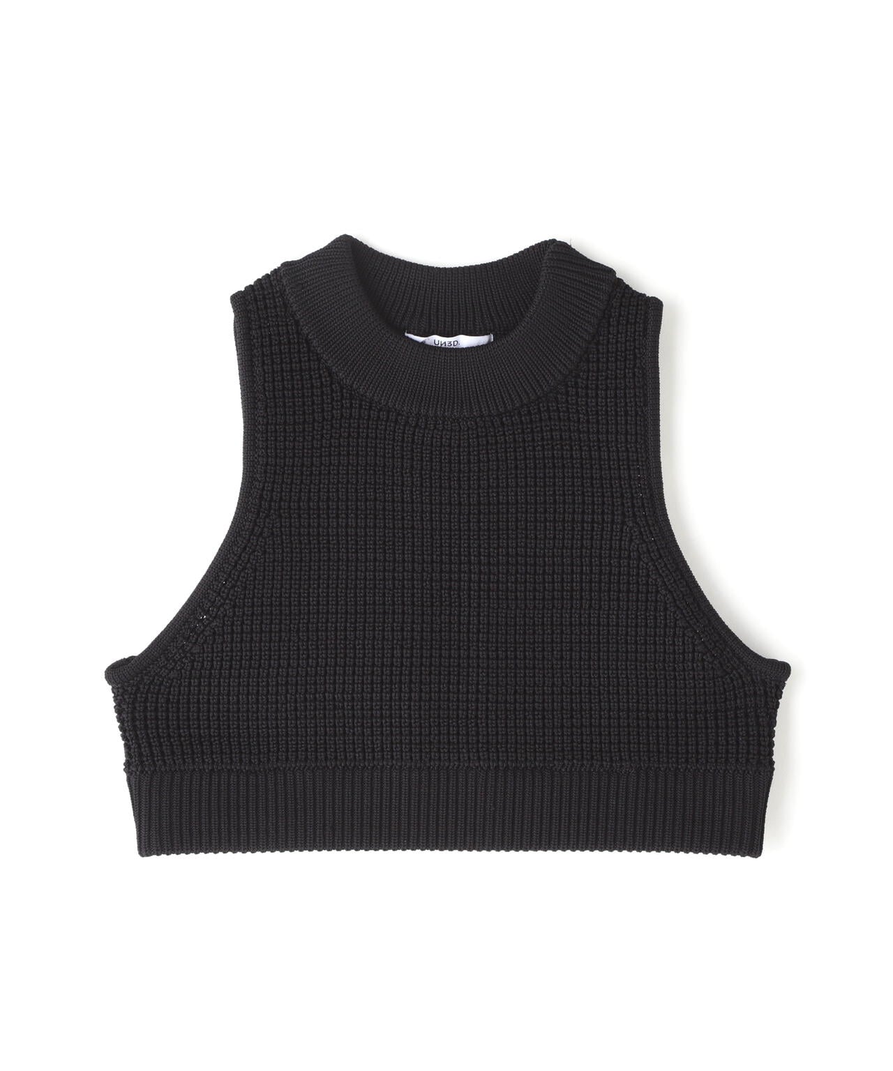 UN3D./アンスリード/WAFFLE SHORT KNIT VEST/ワッフルショートニットベスト